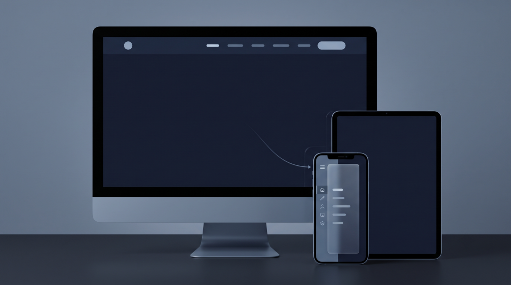 responsive mobile drawer and custom header wordpress theme layout